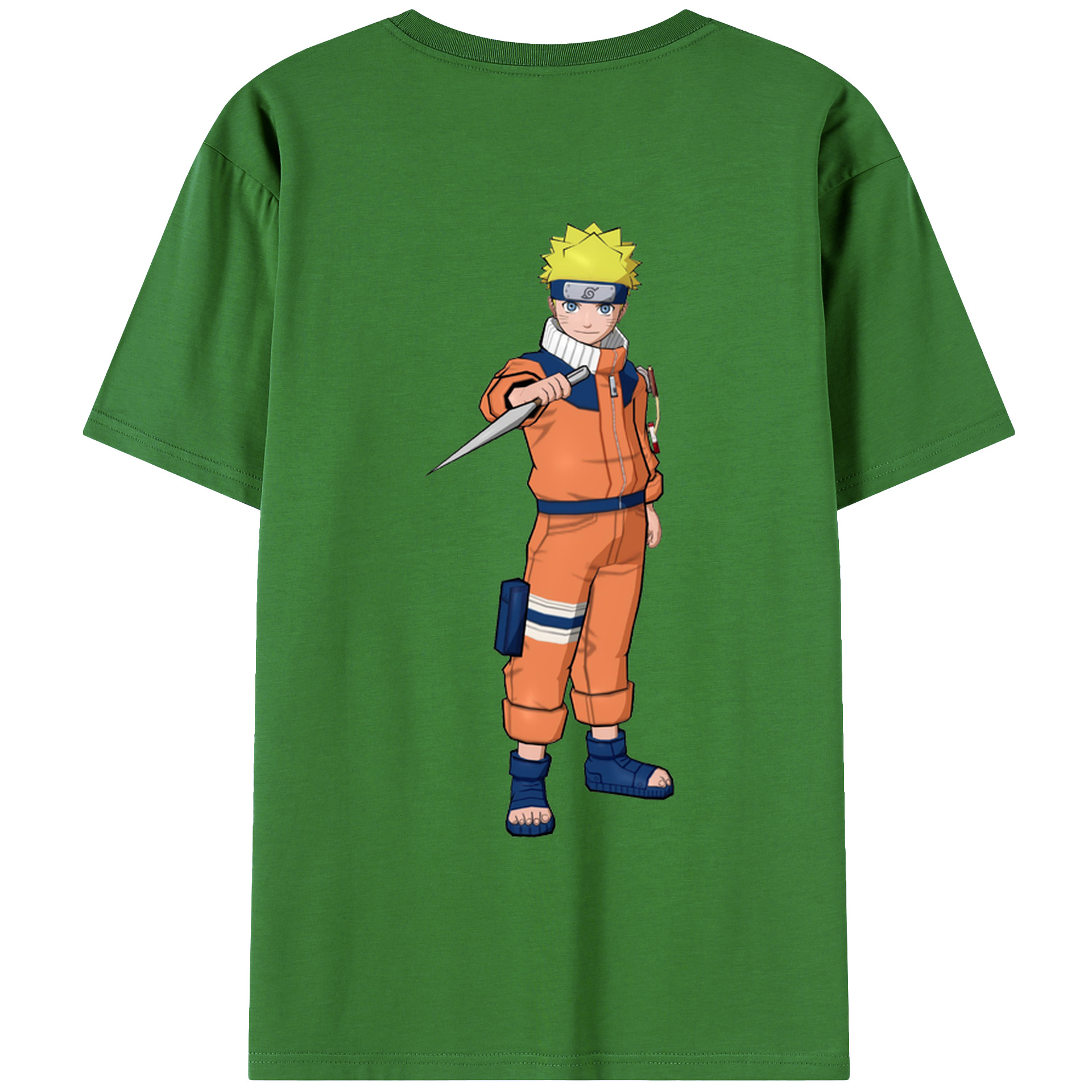 （画像用） NARUTO -ナルト- うずまき ナルト Uzumaki Naruto レディース半袖Tシャツ(バックプリント)